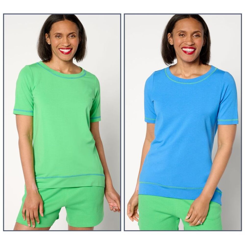 Belle by Kim Gravel Women's Top Sz XS Beach_by Primabelle Multi-colored A645767
